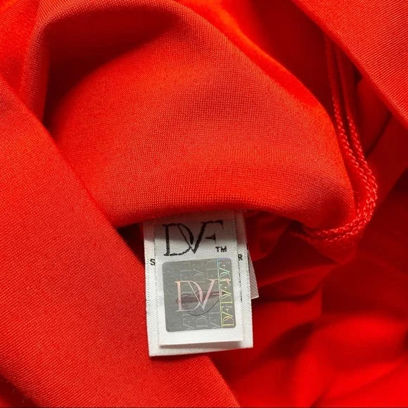 Diane von Furstenberg Evita sleeveless Sundried  Tomato red dress size 6 - Picture 7 of 9